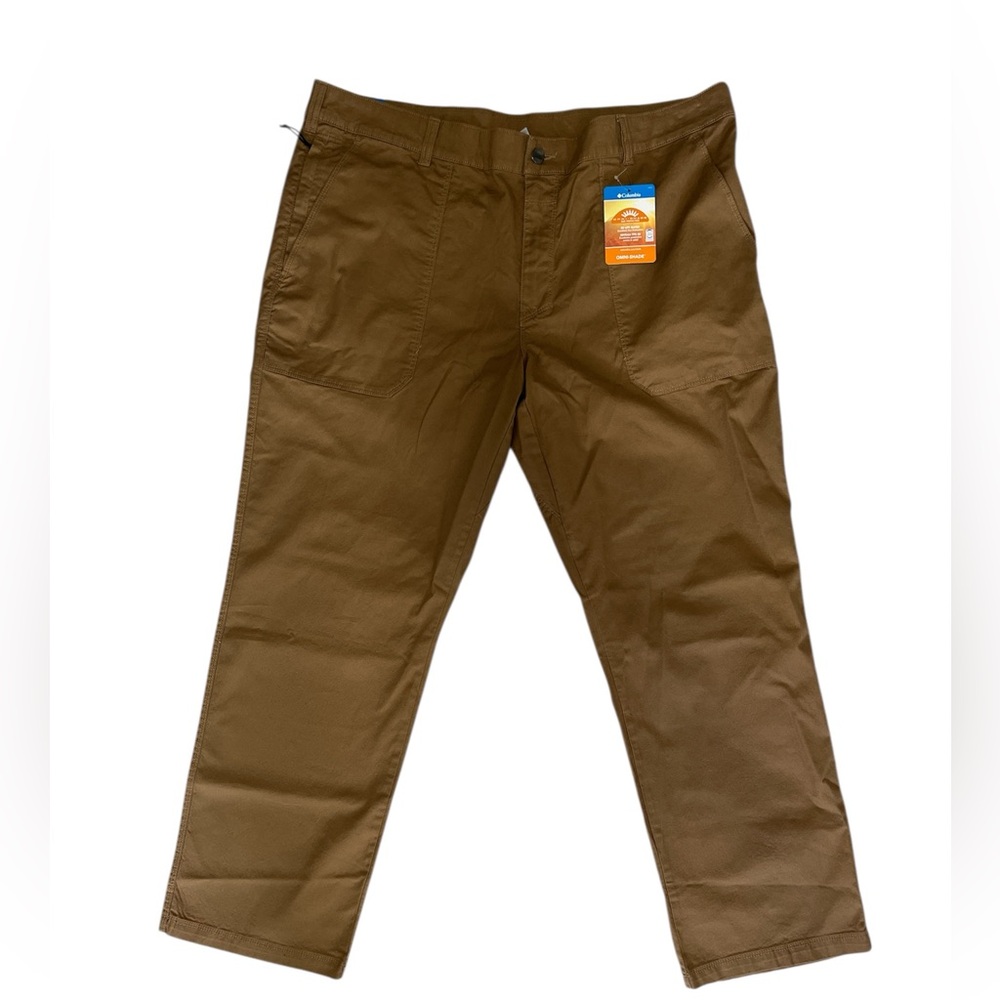 Columbia Men’s Utility Stretch Pants Brown 40x30 Straight Fit NEW